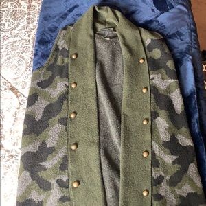 Lane Bryant Camo Sleeveless Sweater